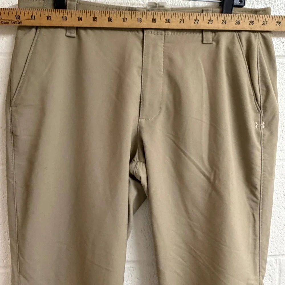Under Armour Mens Performance Golf Chino Pants 34x32 Khaki Stretch Techwear Gorp